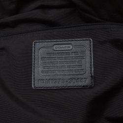 Pre Owned Coach Black Leather Large Bleecker Toaster Satchel