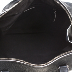 Pre Owned Coach Black Leather Large Bleecker Toaster Satchel