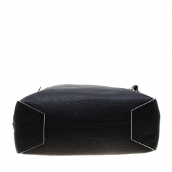 Pre Owned Coach Black Leather Large Bleecker Toaster Satchel