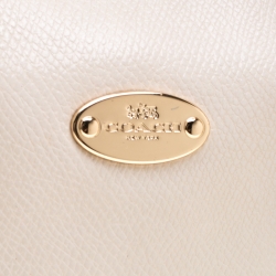 Pre Owned Coach Off White Leather Mini Bennett Satchel