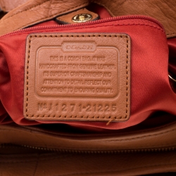 Pre Owned Coach Tan Leather Madison Maggie Hobo