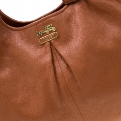 Pre Owned Coach Tan Leather Madison Maggie Hobo