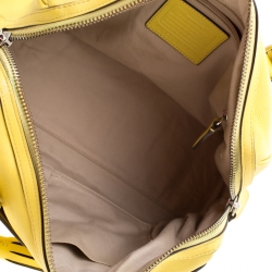 Pre Owned Coach Yellow Leather Legacy Haley Satchel