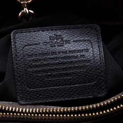 Coach Brown/Black Signature Coated Canvas Margot Satchel 