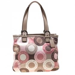 Pre Owned Coach Multicolor Nylon Soho Hobo