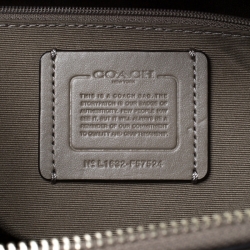 Pre Owned Coach Grey Leather Sierra Top Handle Bag