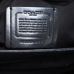 Pre Owned Coach Black Leather Christie Carryall Satchel  