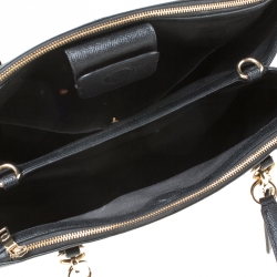 Pre Owned Coach Black Leather Christie Carryall Satchel  