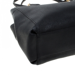 Pre Owned Coach Black Leather Christie Carryall Satchel  