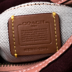 Coach Peach Leather Crossbody Bag