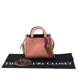 Coach Peach Leather Crossbody Bag