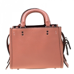 Coach Peach Leather Crossbody Bag