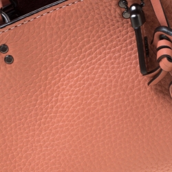 Coach Peach Leather Crossbody Bag