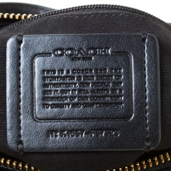 Pre Owned Coach Black Leather Mini Christie Carryall Crossbody Bag  