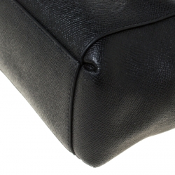 Pre Owned Coach Black Leather Mini Christie Carryall Crossbody Bag  