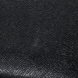 Pre Owned Coach Black Leather Accordion Zip Around Wallet