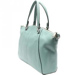 مملوكة مسبقًا حقيبة كوتش براري جلد أزرق محبب