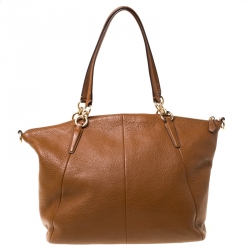 Pre Owned Coach Tan Leather Sofia Satchel