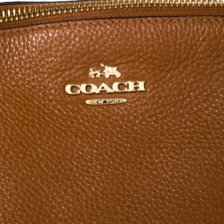 Pre Owned Coach Tan Leather Sofia Satchel