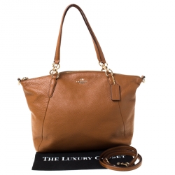 Pre Owned Coach Tan Leather Sofia Satchel