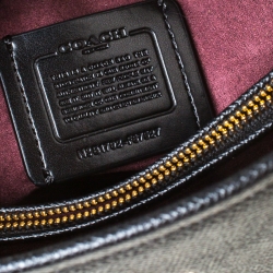 Pre Owned Coach Black Leather Christie Carryall Satchel 