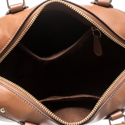 Coach Brown Signature Coated Canvas and Leather Mini Bennett Satchel