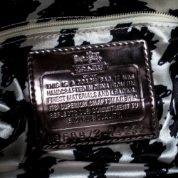 Coach Metallic Purple Shimmering Leather Shoulder Bag
