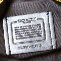 مملوكة مسبقًا Coach Brown/Black Signature Coated Canvas File Crossbody Bag