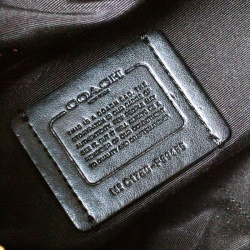 Pre Owned Coach Black Leather Harley Oxblood Hobo