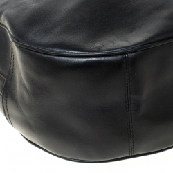 Pre Owned Coach Black Leather Harley Oxblood Hobo