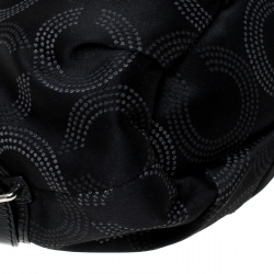 مملوكة مسبقًا حقيبة كوتش أوب أرت قماش وجلد سوداء