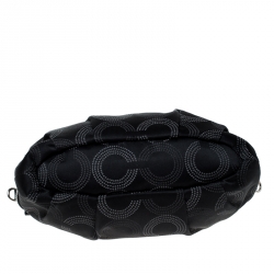 مملوكة مسبقًا حقيبة كوتش أوب أرت قماش وجلد سوداء