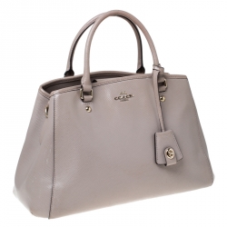 Pre Owned حقيبة كوتش كاري أول جلد بيج