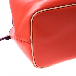 مملوكة مسبقًا Coach Tri Color Leather Shopper Tote