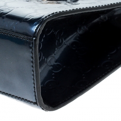 مملوكة مسبقًا Gucci Blue Guccissima Patent Leather Small Emily Chain Shoulder Bag