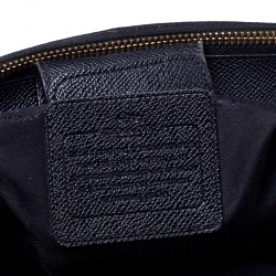 Pre Owned Coach Black Leather Christie Carryall Satchel 