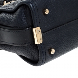 Pre Owned Coach Navy Blue Leather Swagger 20 Tote