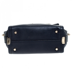 Pre Owned Coach Navy Blue Leather Swagger 20 Tote