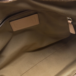 Coach Brown Coated Canvas and Leather Peyton Pocket Tote 