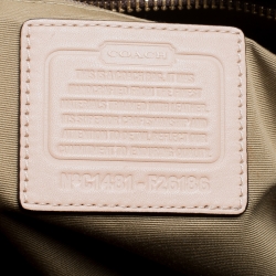Coach Brown Coated Canvas and Leather Peyton Pocket Tote 