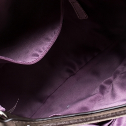 Coach Lilac Signature Canvas and Leather Hobo 