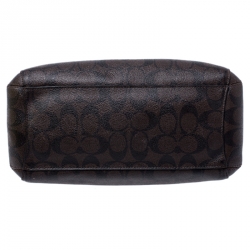 مملوكة مسبقًا حقيبة كوتش كارياول ميني شريستي كانفاس مقوي بنيه داكنه