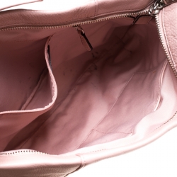 Pre Owned Coach Leather Side Zipped Shoulder Bag