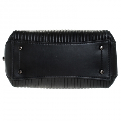 Pre Owned Coach Black Leather Beaded Grace Satchel 