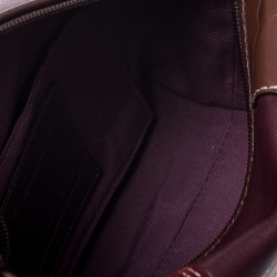 Coach Multicolor Patchwork Canvas/Leather/Suede and Calfhair Pochette