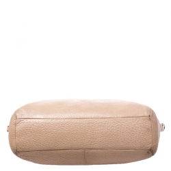 Pre Owned Coach Beige Leather Ava Satchel