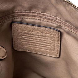 Pre Owned Coach Beige Leather Ava Satchel
