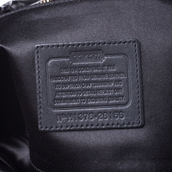 Pre Owned Coach Black Leather Borough Tote