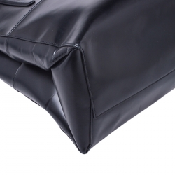 Pre Owned Coach Black Leather Borough Tote