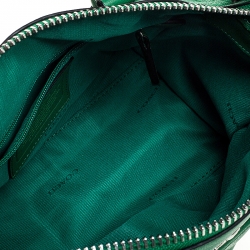 Pre Owned Coach Green Leather Mini Rhyder 33 Satchel